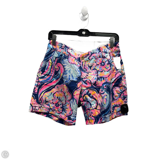 Shorts Designer By Lilly Pulitzer In Blue & Pink, Size: 4
