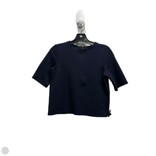 Top Short Sleeve By Theory In Navy, Size: S