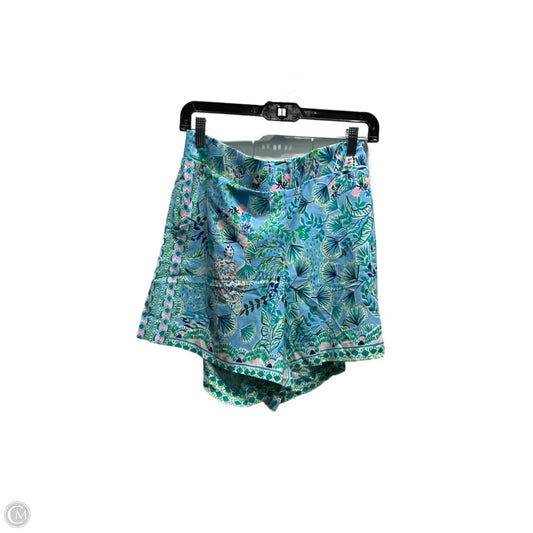 Shorts Designer By Lilly Pulitzer In Blue & Green, Size: L