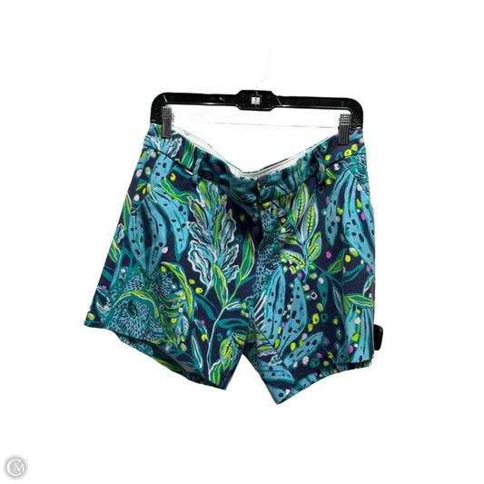 Shorts Designer By Lilly Pulitzer In Blue & Green, Size: 8