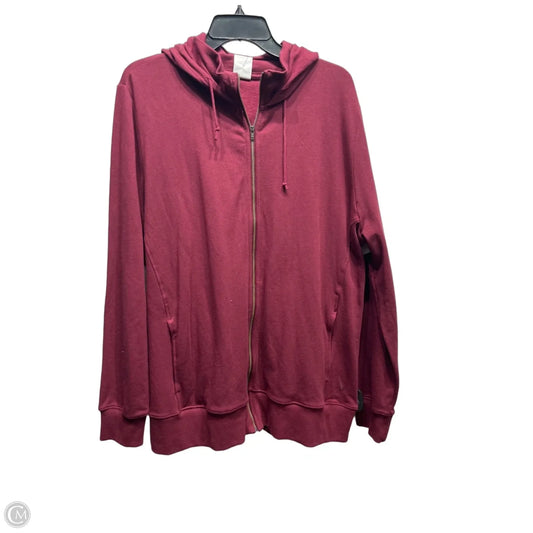 Athletic Jacket By Nike Apparel In Maroon, Size: 3x