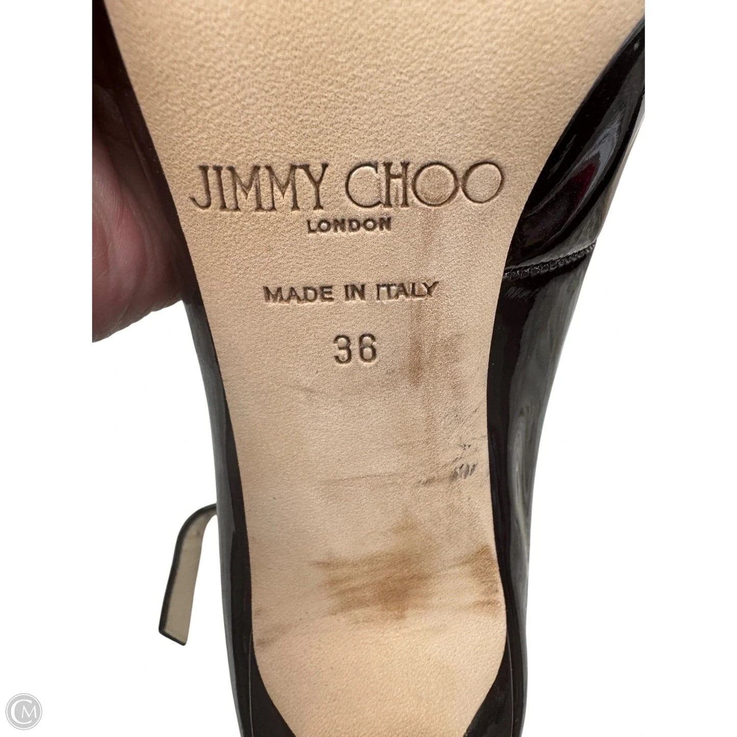 Shoes Luxury Designer By Jimmy Choo In Brown, Size: 6