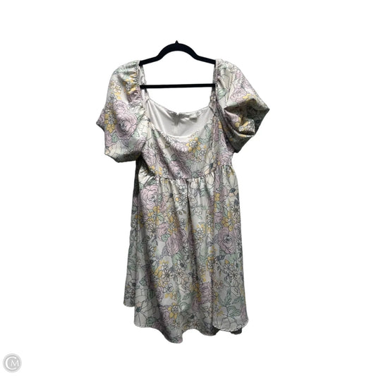 Dress Casual Short By Altard State In Pink & Yellow, Size: Xl