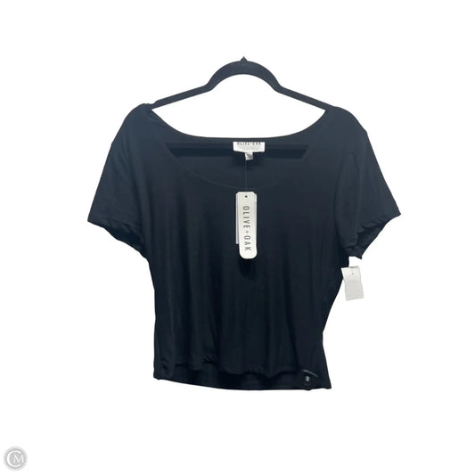 Top Short Sleeve By Olive And Oak In Black, Size: Xl