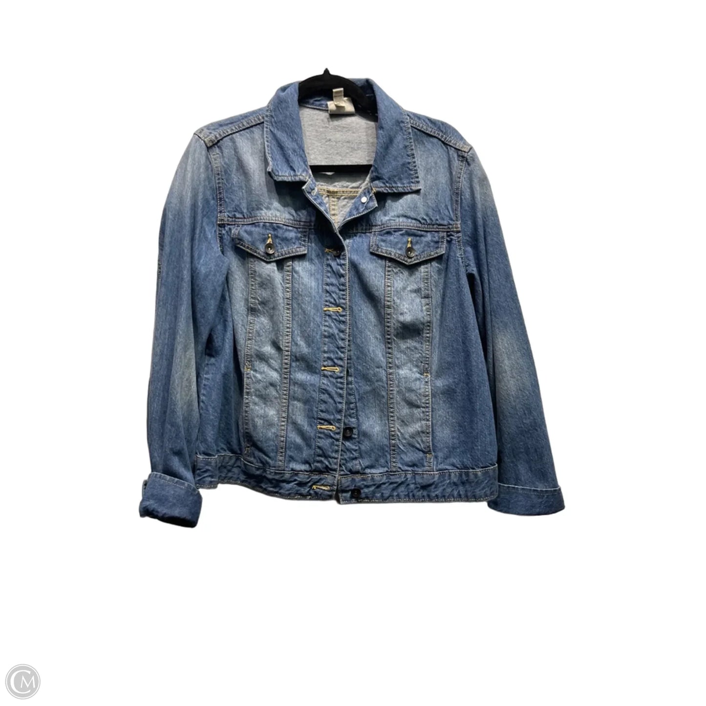 Jacket Denim By St Johns Bay In Blue Denim, Size: Xl
