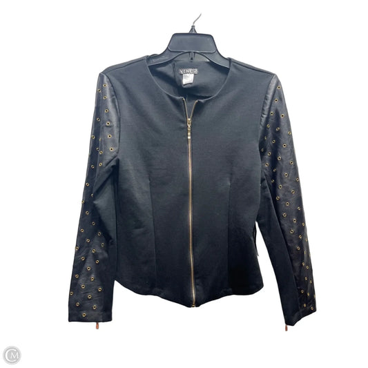 Jacket Other By Venus In Black & Gold, Size: 6