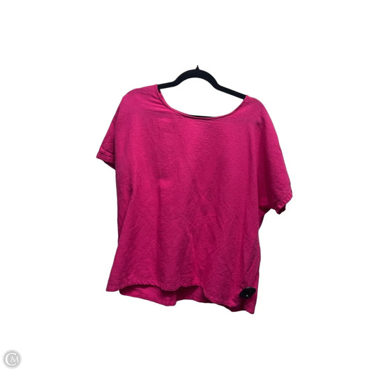 Top Short Sleeve By COTTONSEED In Pink, Size: L