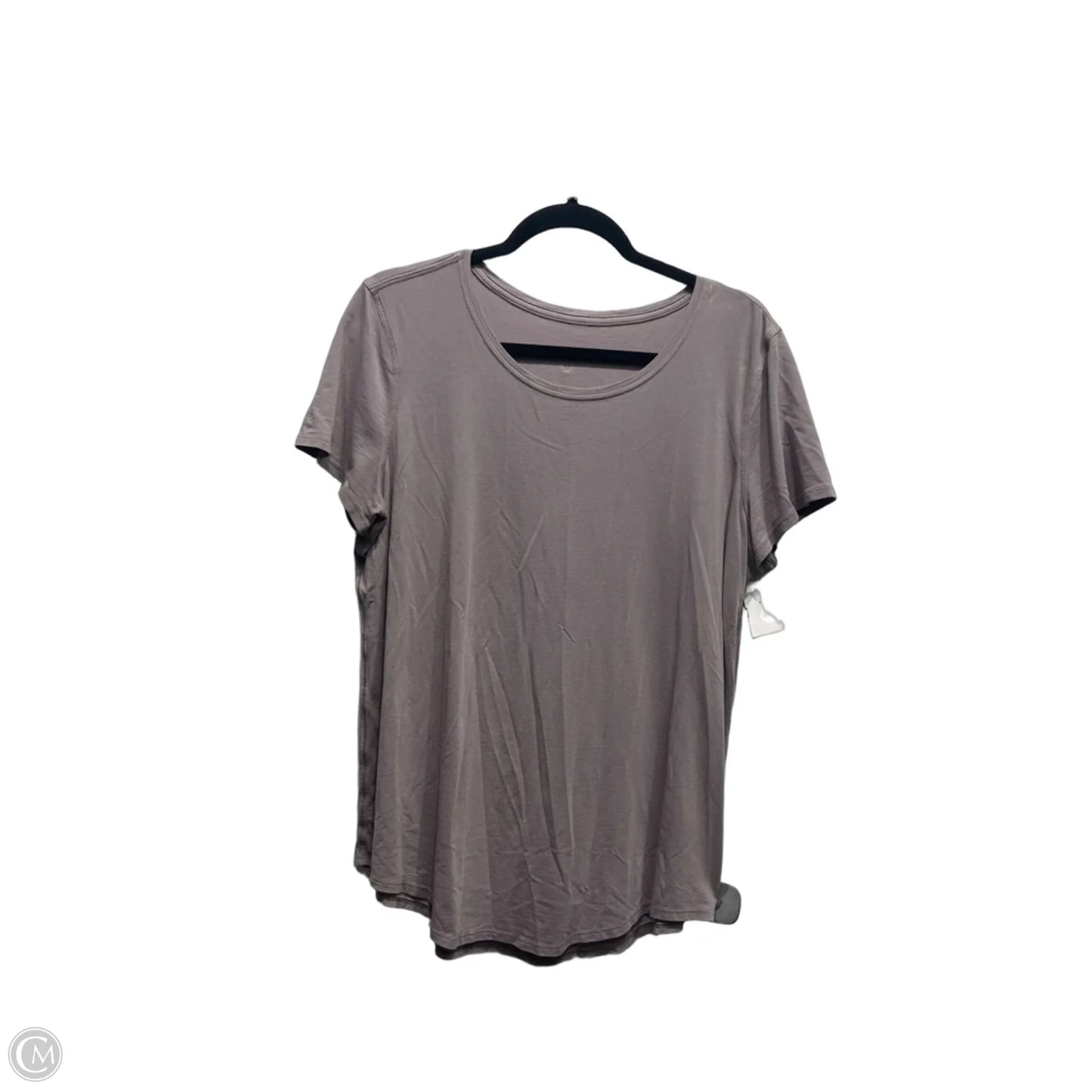 Athletic Top Short Sleeve By Lululemon In Purple, Size: M