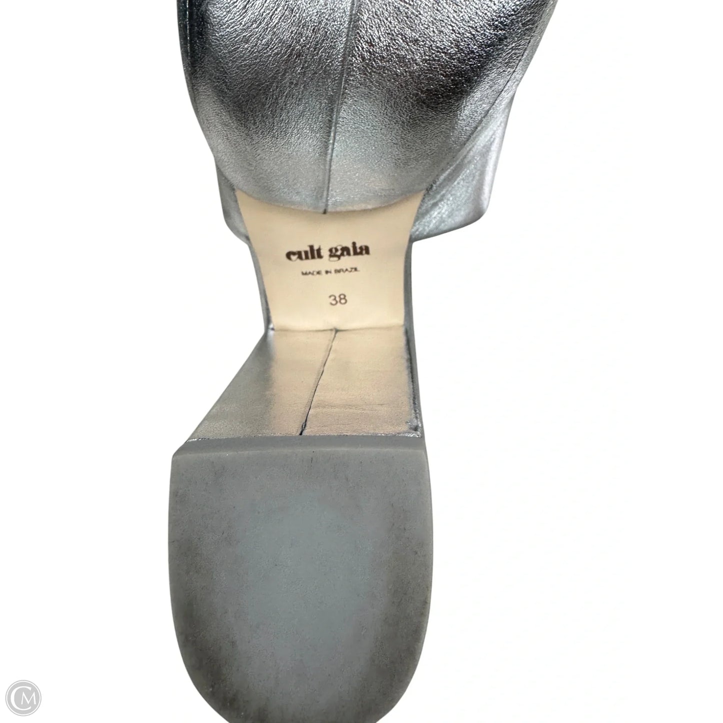 Sandals Heels Platform By CULT GAIA  In Silver, Size: 8