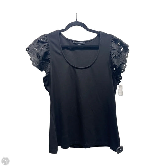 Top Short Sleeve By Boston Proper In Black, Size: L