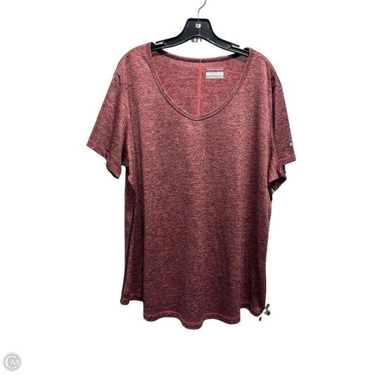 Top Short Sleeve By Columbia In Red, Size: 2x