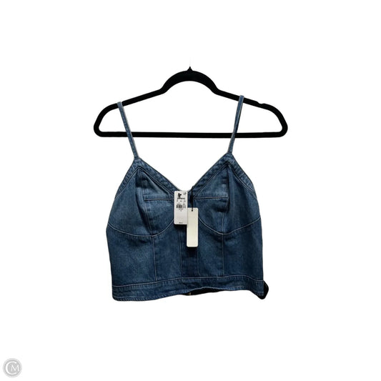 Top Sleeveless By Express In Blue Denim, Size: 4