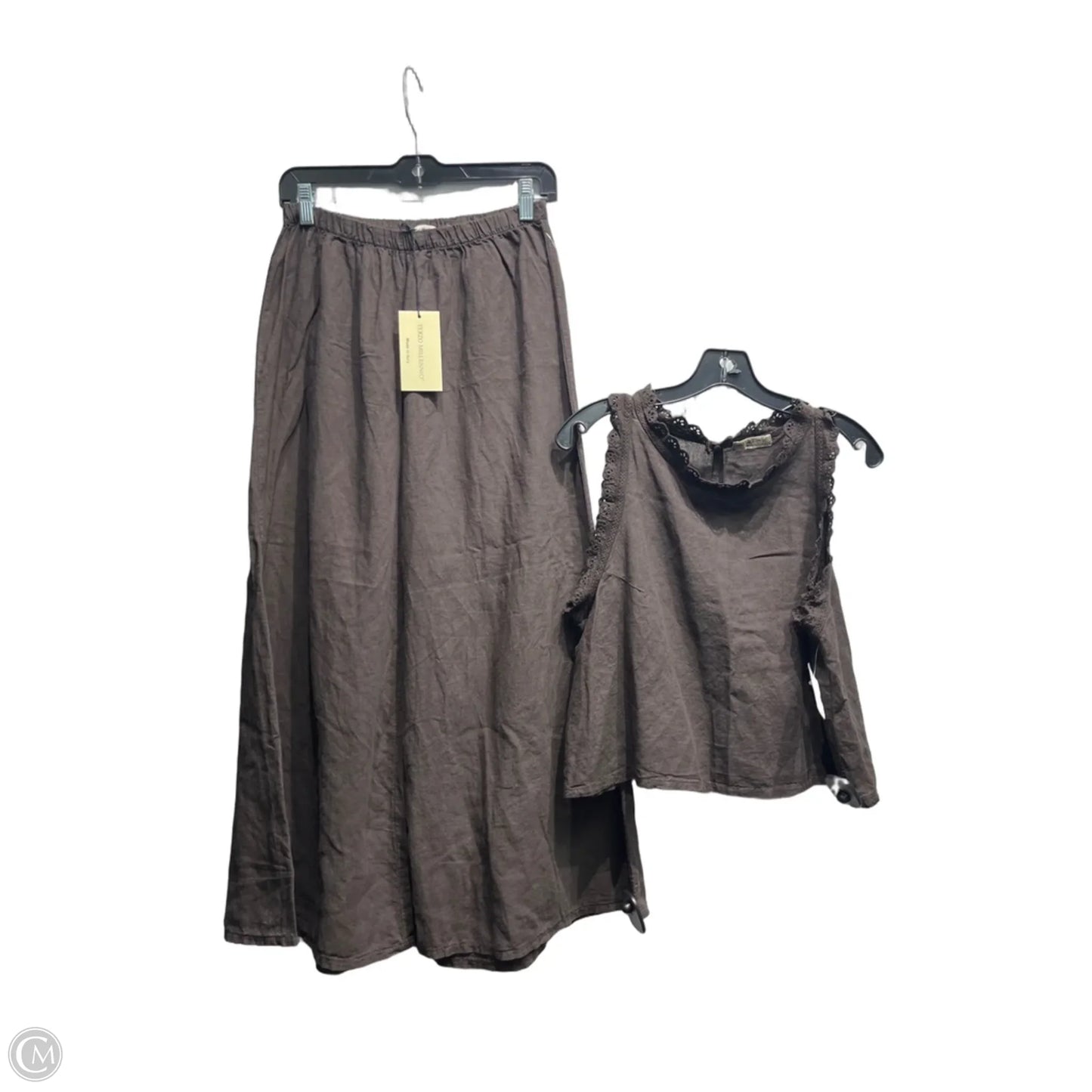 Pants Set 2pc By Terzo Millennio In Brown, Size: L