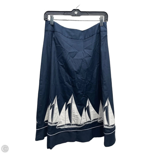 Skirt Midi By Liz Claiborne In Navy, Size: 6
