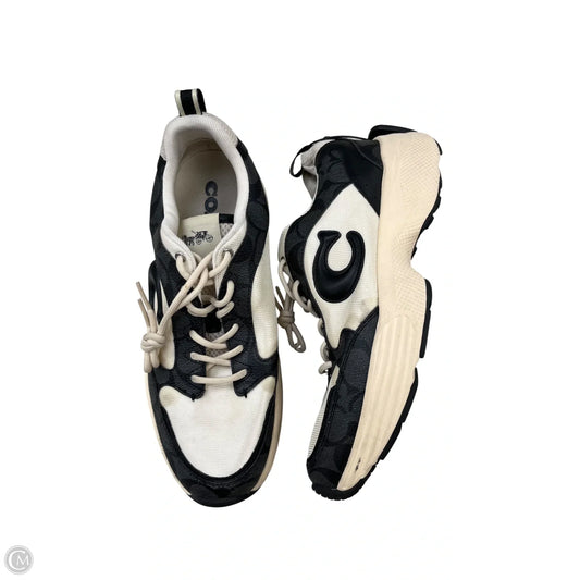 Shoes Designer By Coach In Black & White, Size: 9