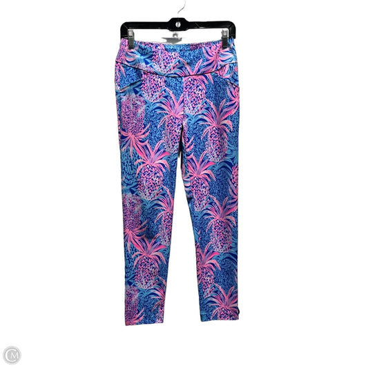 Pants Designer By Lilly Pulitzer In Blue & Pink, Size: 4