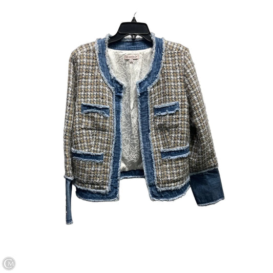 Blazer By Nanette By Nanette Lepore In Blue & Tan, Size: L