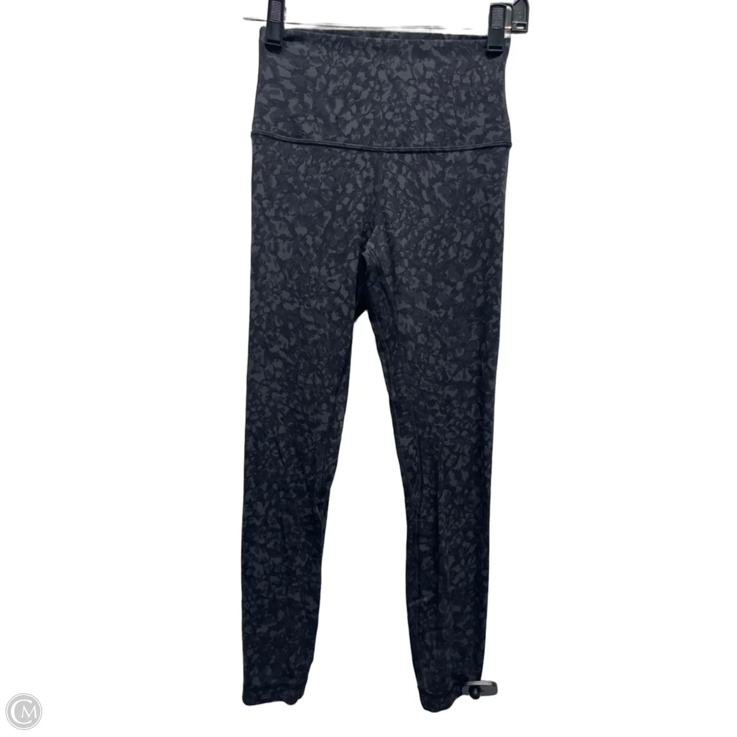 Athletic Leggings By Lululemon In Black & Grey, Size: 4