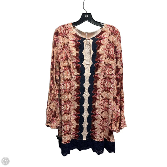 Dress Casual Short By Free People In Orange & Red, Size: M