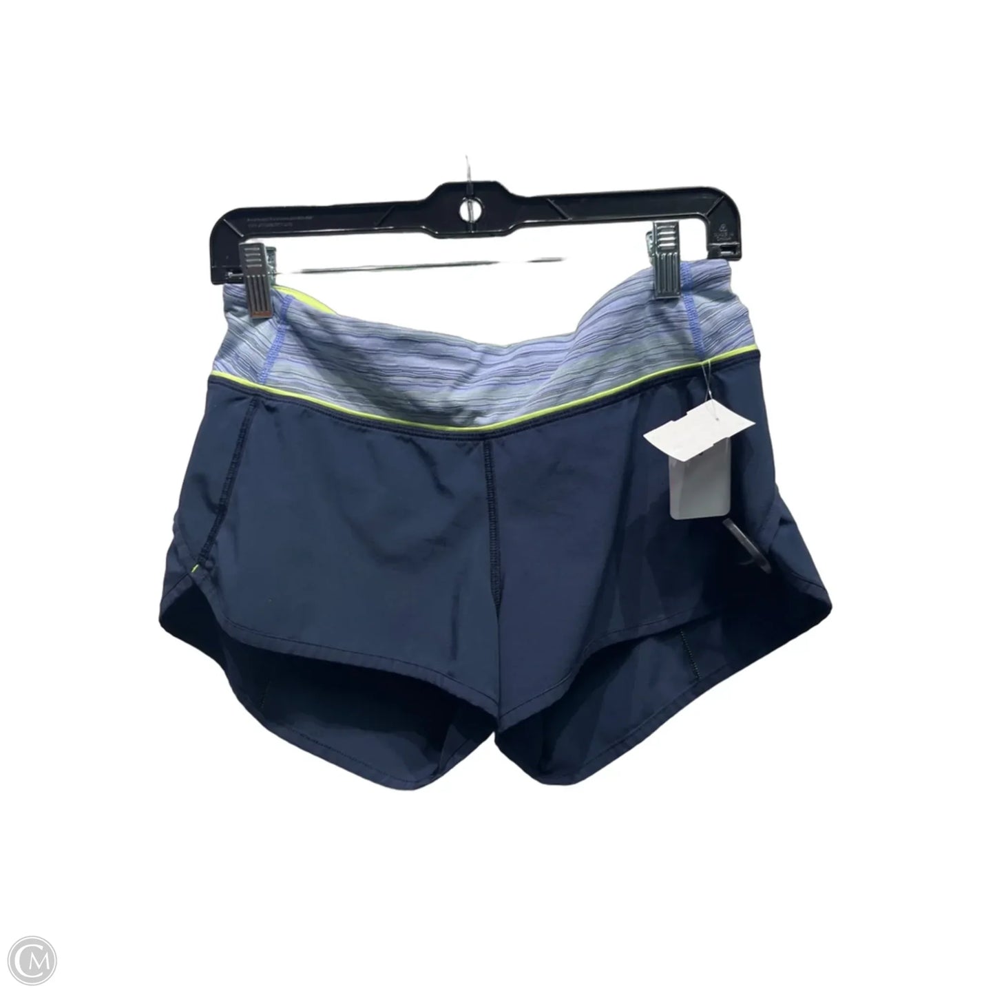 Athletic Shorts By Lululemon In Blue & Yellow, Size: 6