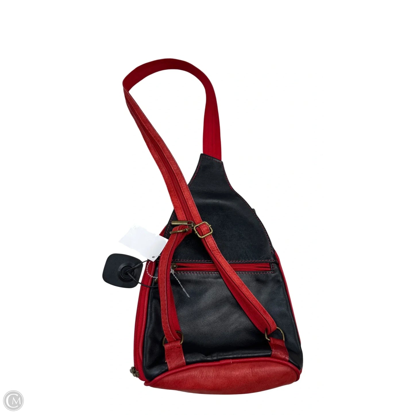 Handbag Leather By Clothes Mentor, Size: Medium
