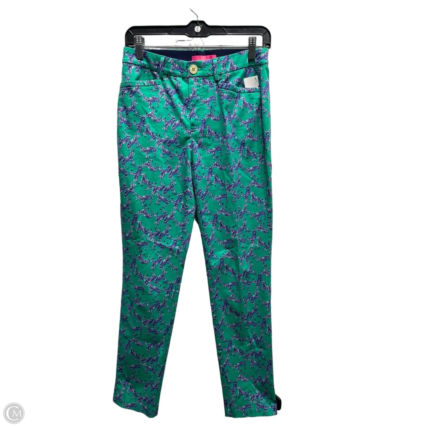 Pants Designer By Lilly Pulitzer In Blue & Green, Size: 2