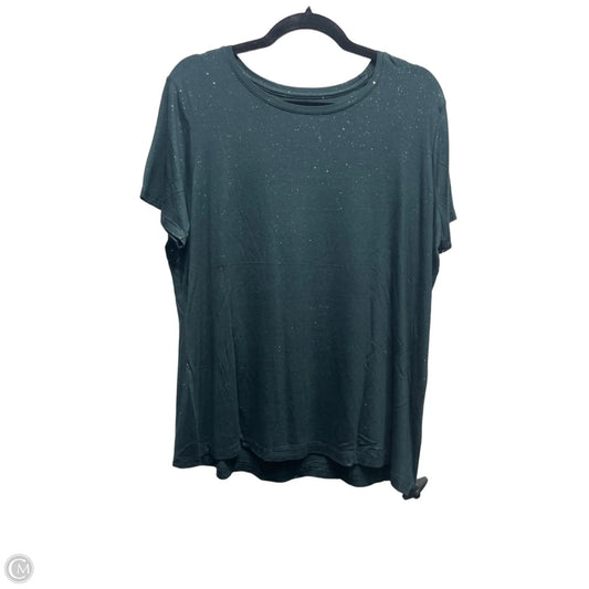 Top Short Sleeve By Apt 9 In Green, Size: Xl