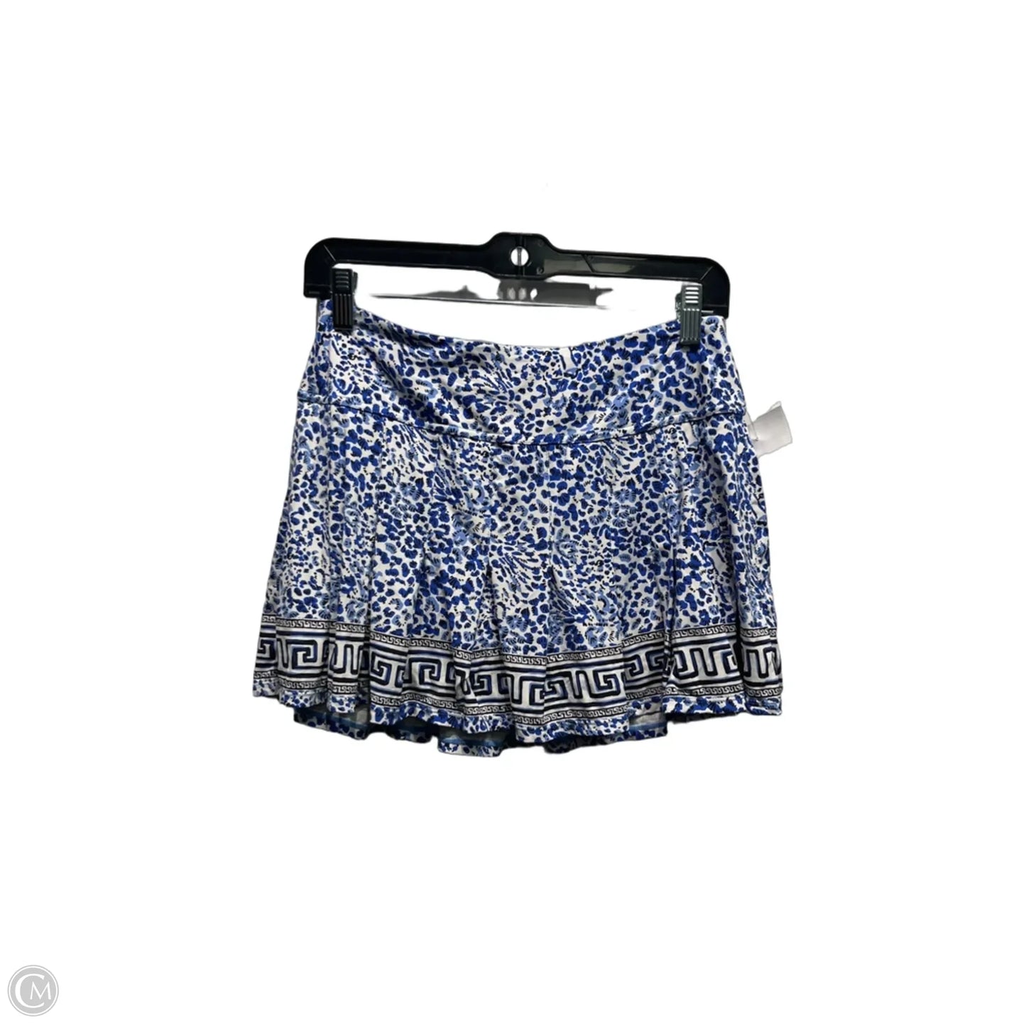 Skort Designer By Lilly Pulitzer In Blue & White, Size: S