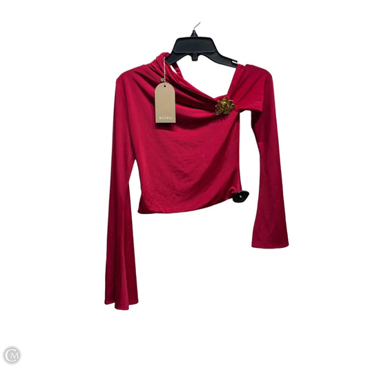 Top Long Sleeve By Meshki In Pink, Size: S