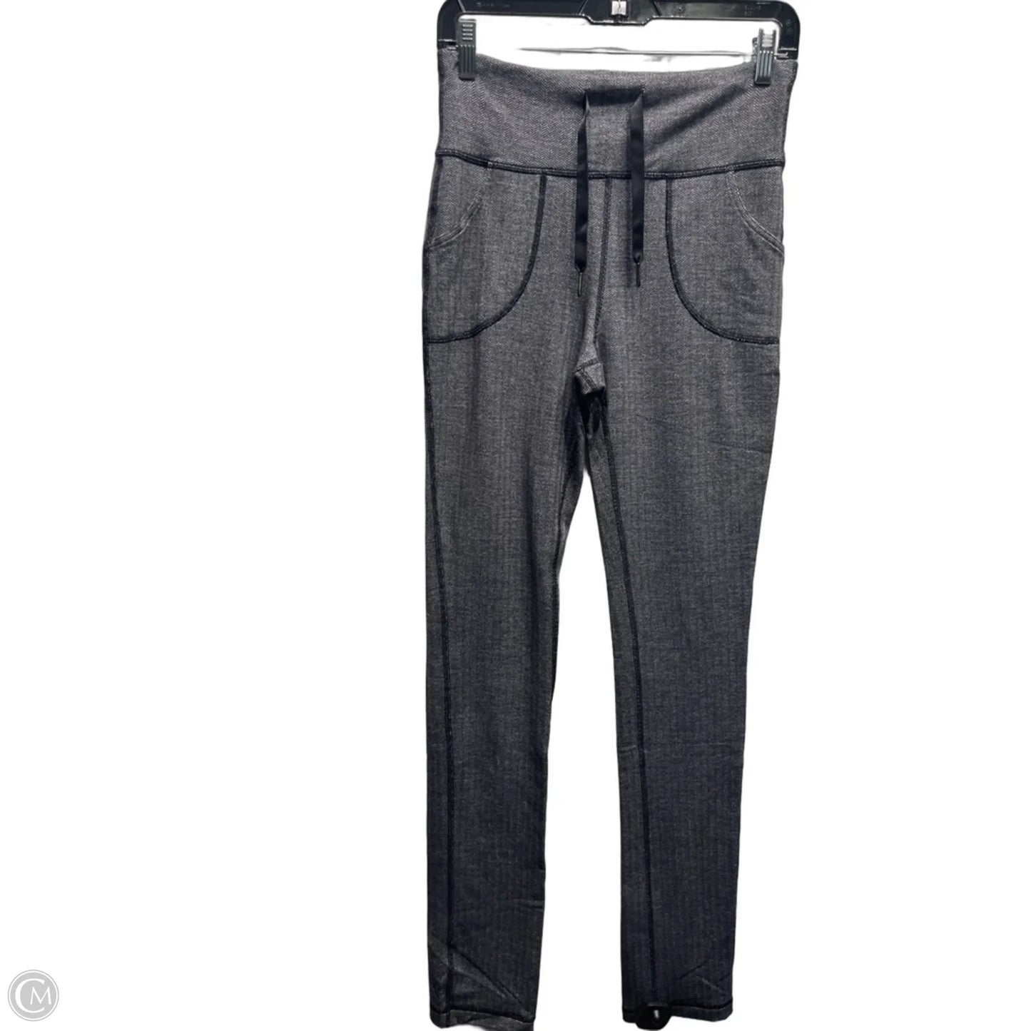 Athletic Leggings By Lululemon In Grey & White, Size: S