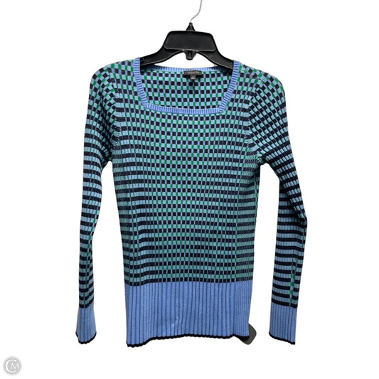 Sweater By Talbots In Blue & Green, Size: M
