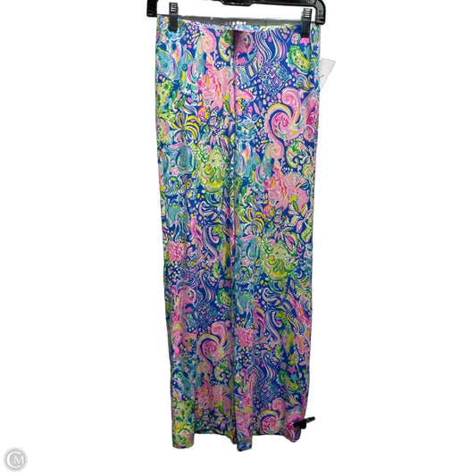 Pants Designer By Lilly Pulitzer In Blue & Pink, Size: Xxs