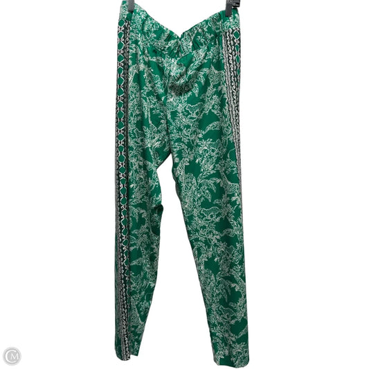 Pants Designer By Lilly Pulitzer In Green & White, Size: L