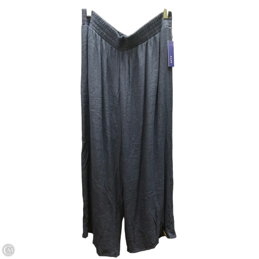 Pants Wide Leg By Apt 9 In Navy, Size: L