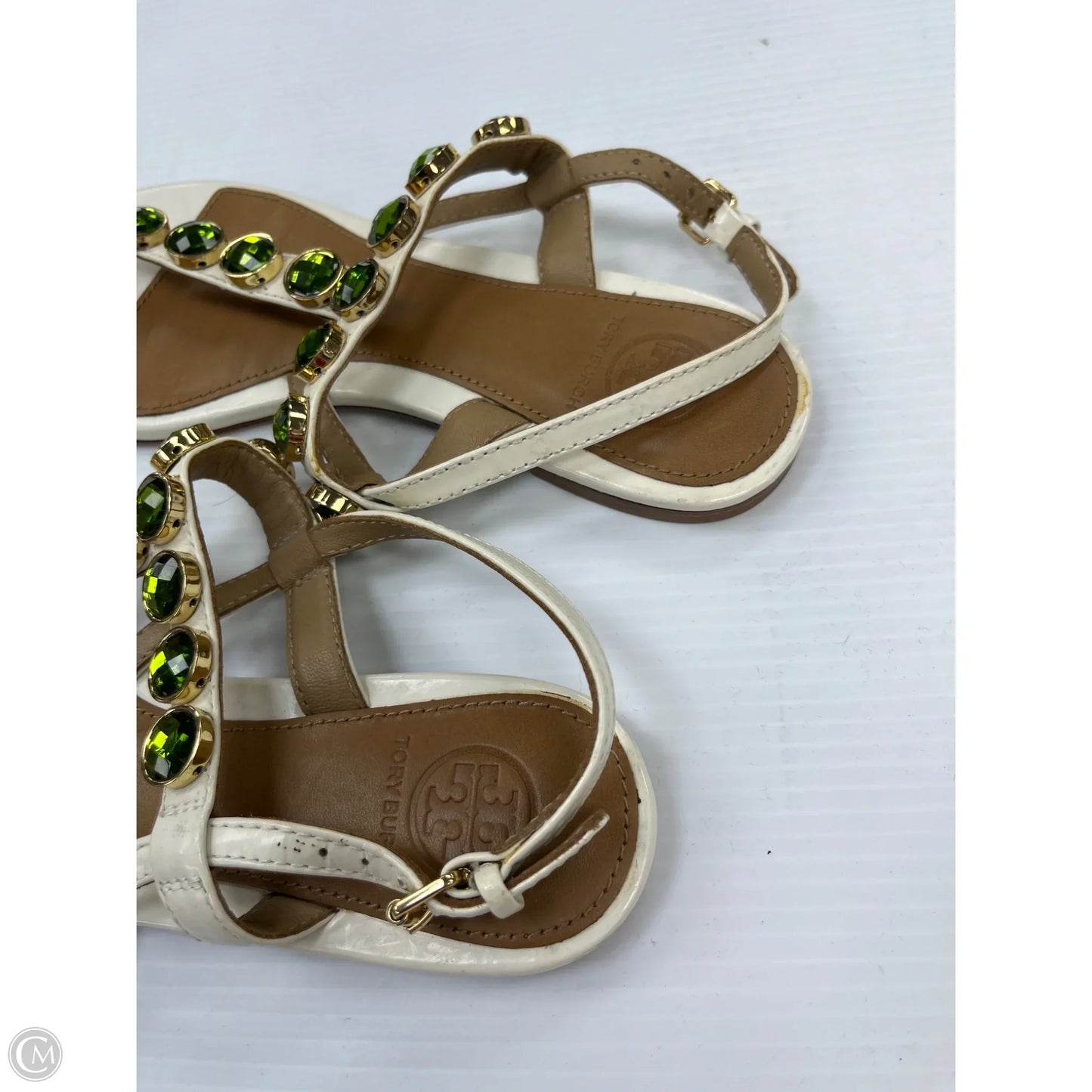 Sandals Designer By Tory Burch In White, Size: 7.5