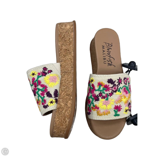 Sandals Heels Platform By Blowfish In Floral Print, Size: 8