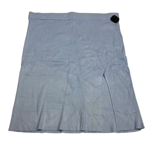 Skirt Midi By H&M In Blue, Size:Xxl
