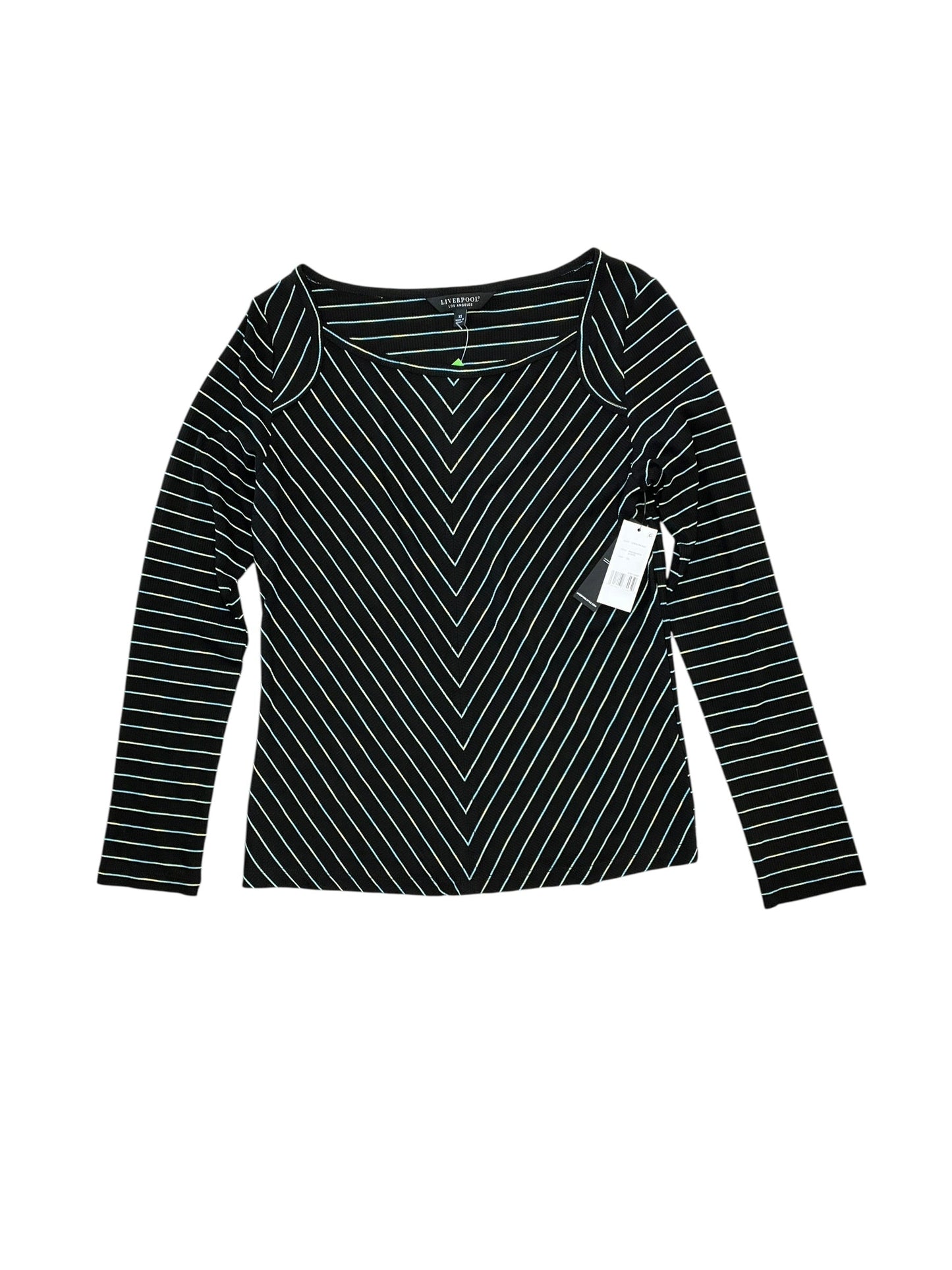 Top Ls By Liverpool In Striped Pattern, Size:Xs
