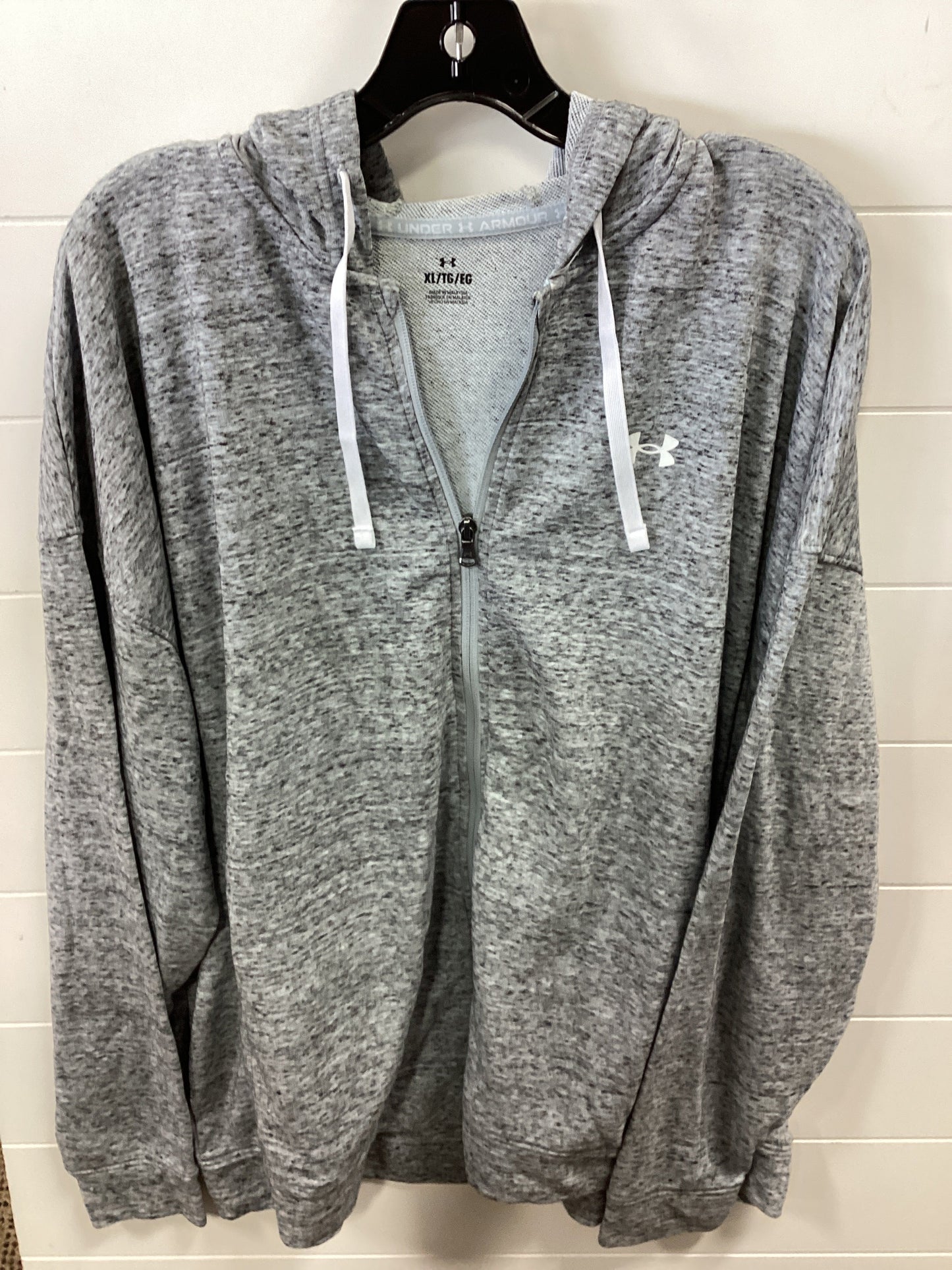 Athletic Jacket By Under Armour In Grey, Size:Xl