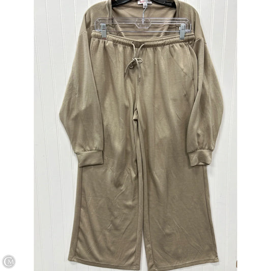 Lounge Set Pants By Cmc In Tan, Size: L
