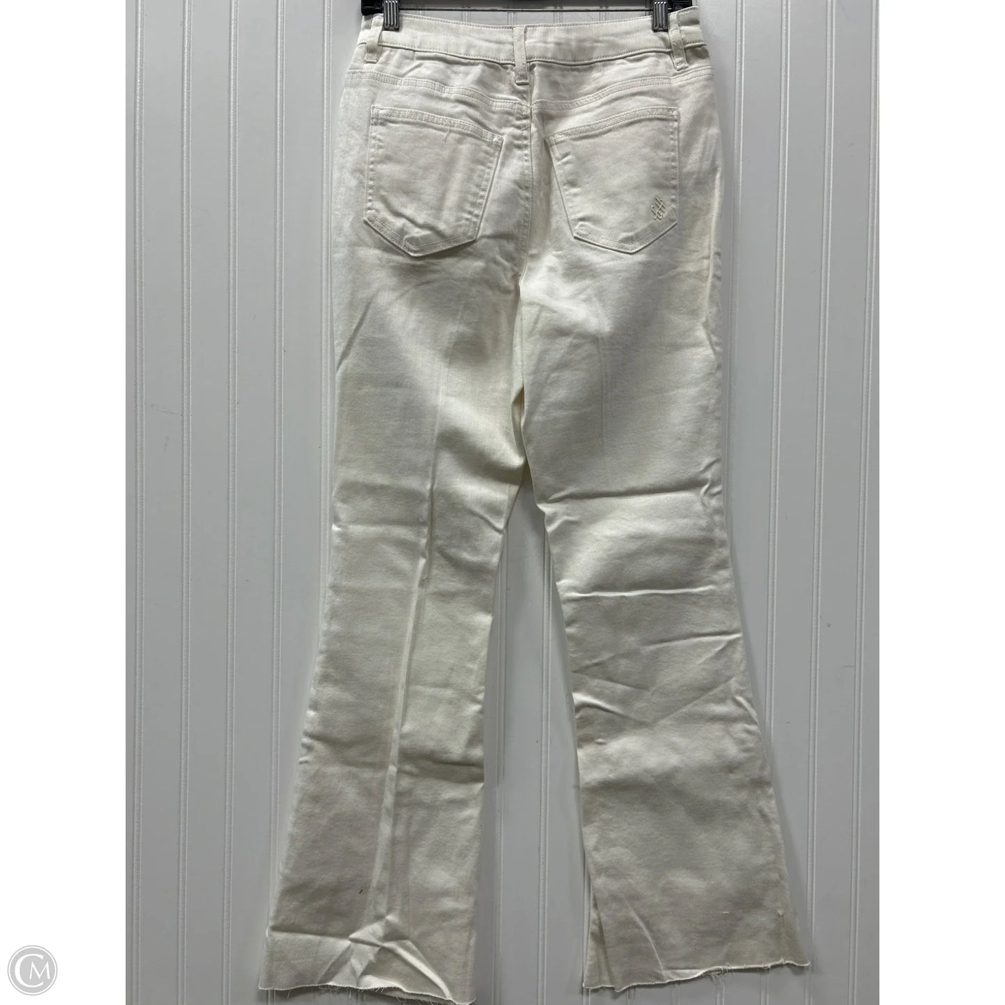 Jeans Flared By Good Hart In White, Size: 8