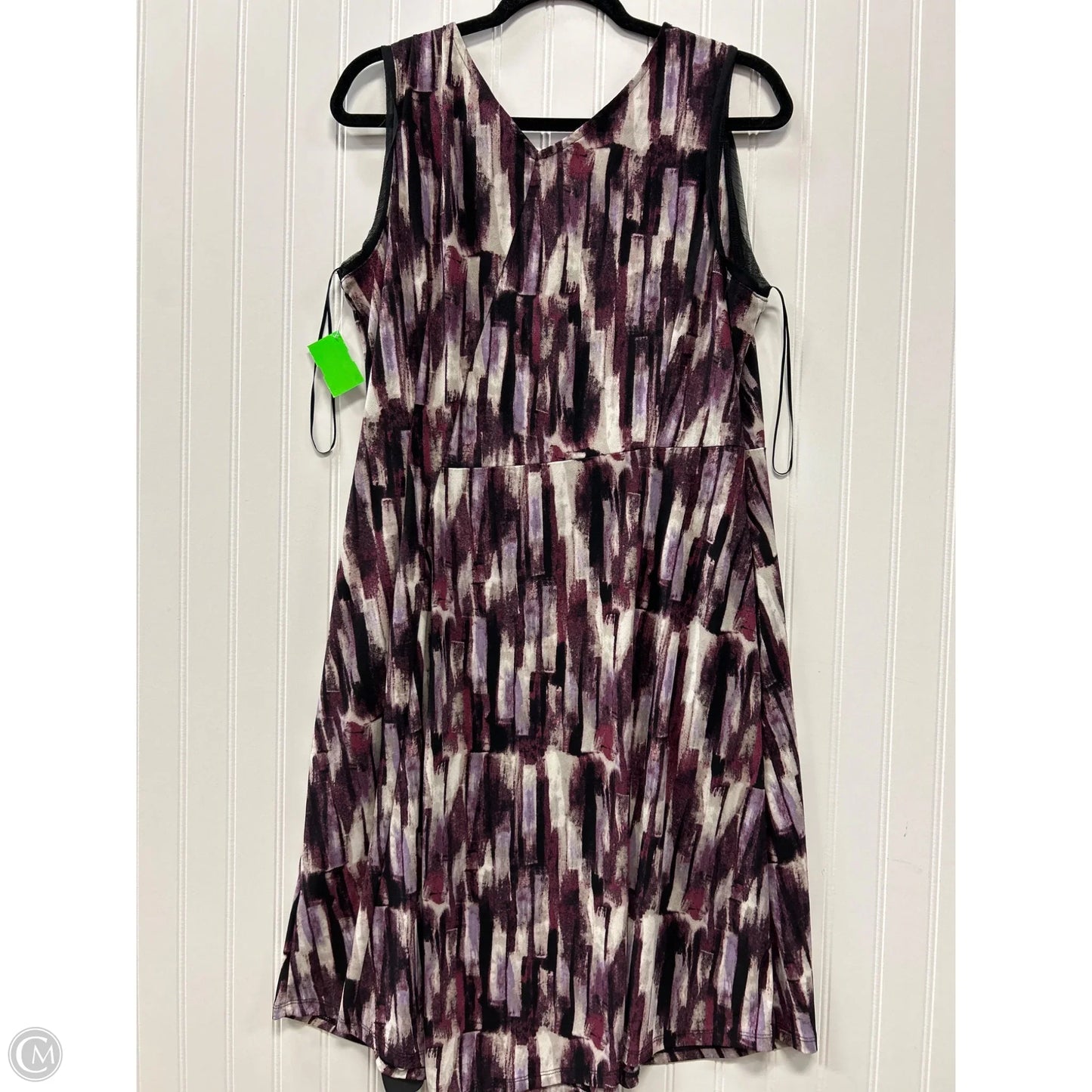 Dress Casual Midi By Simply Vera In Purple, Size: L