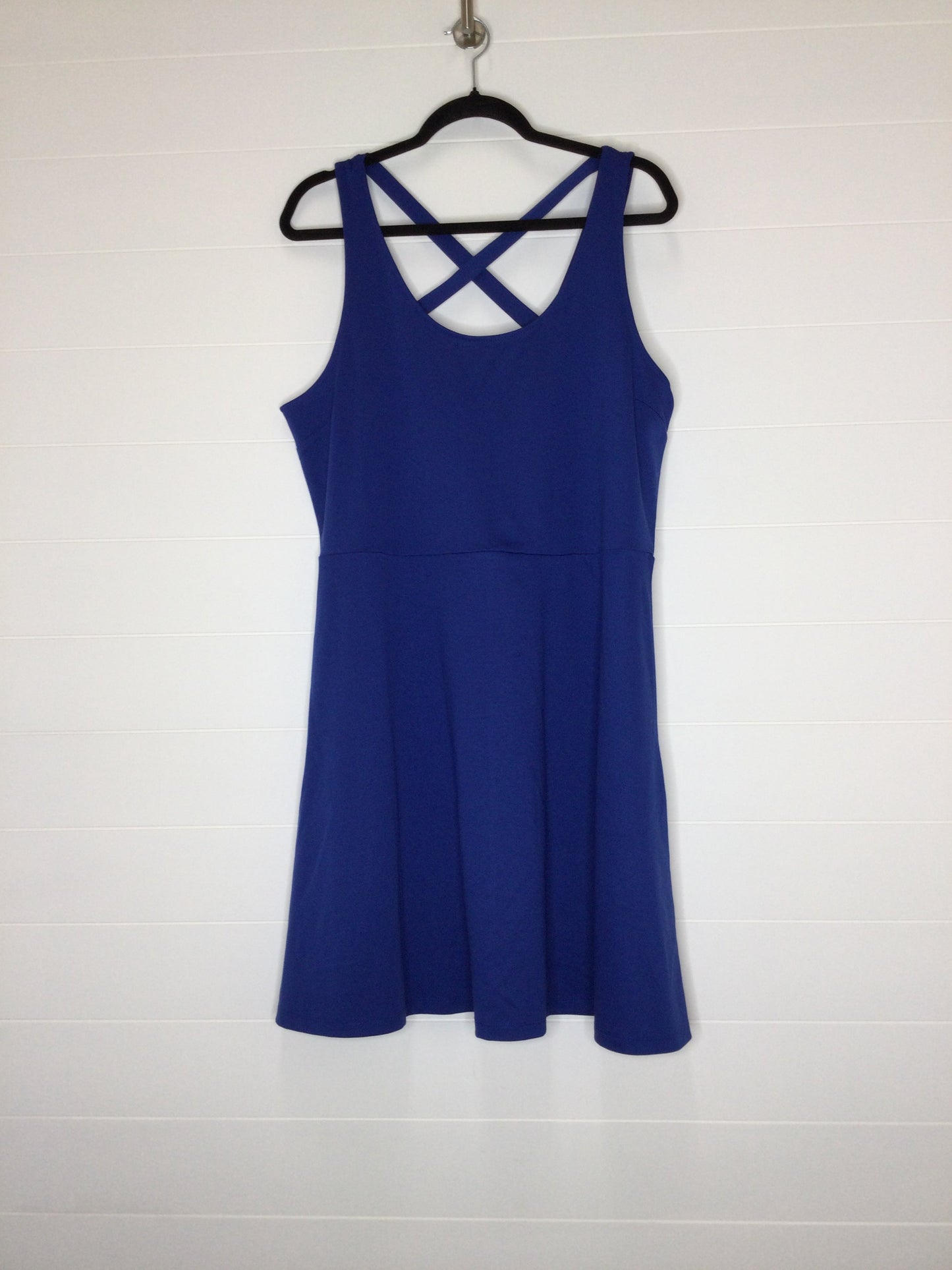 Blue Dress Casual Midi H&m, Size Xl