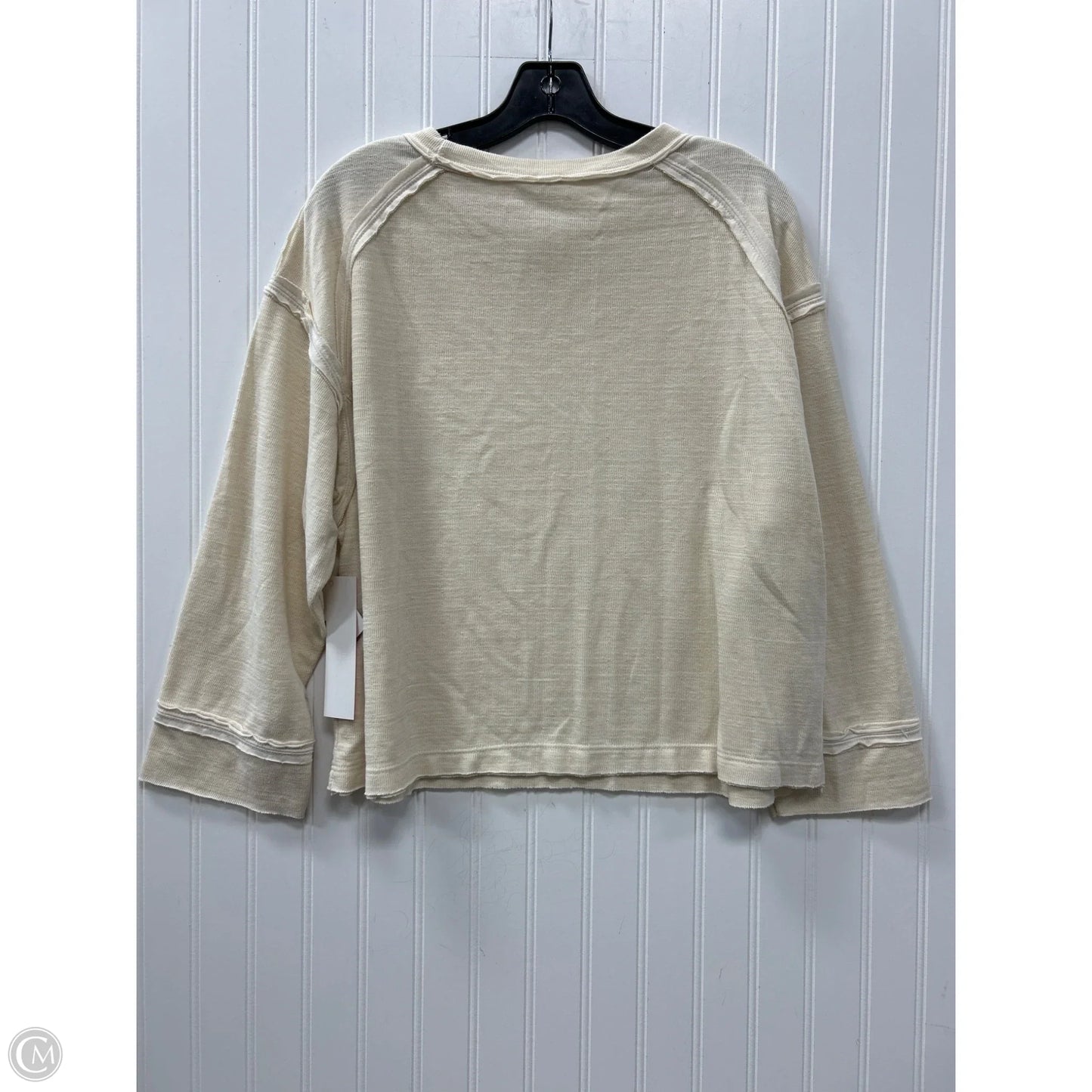 Top Long Sleeve By By Together In Cream, Size: M
