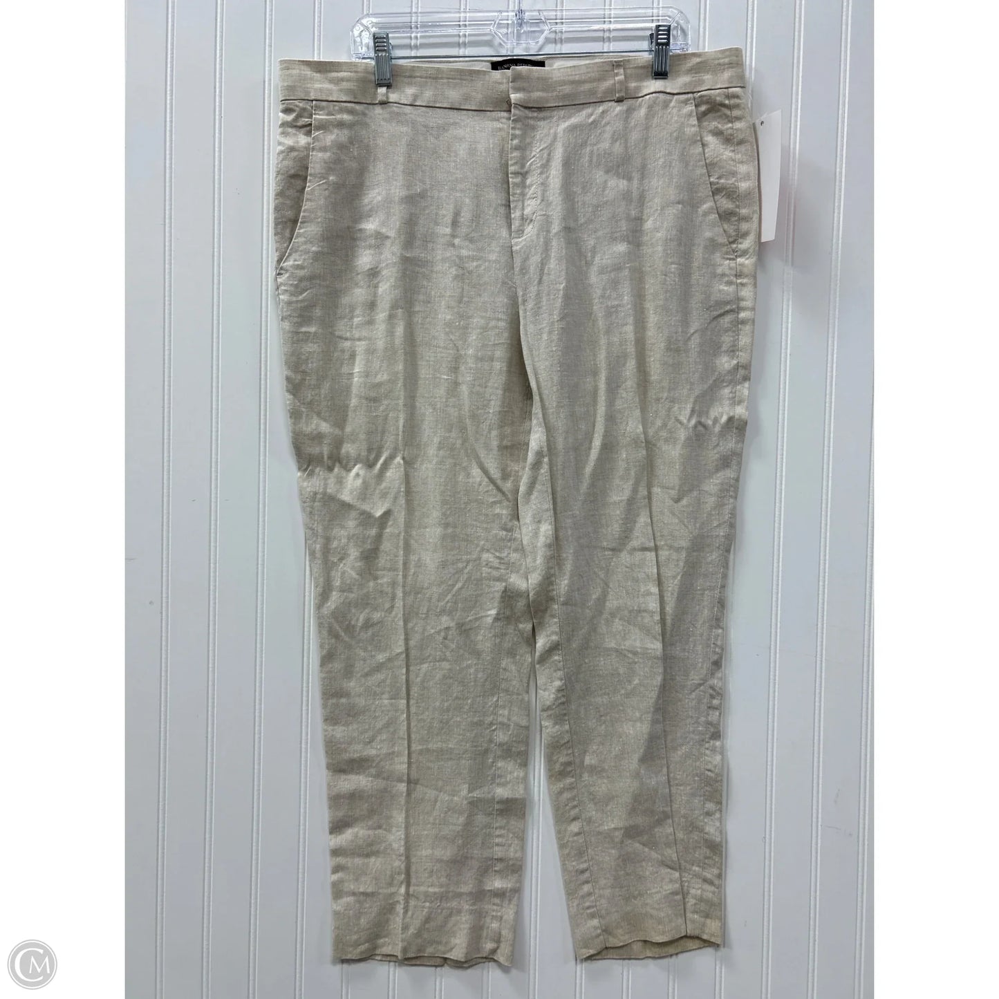 Pants Linen By Banana Republic In Cream, Size: 14