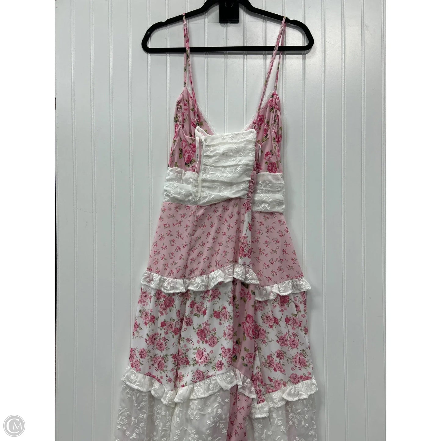 Dress Casual Maxi By Arula In Pink & White, Size: 2x