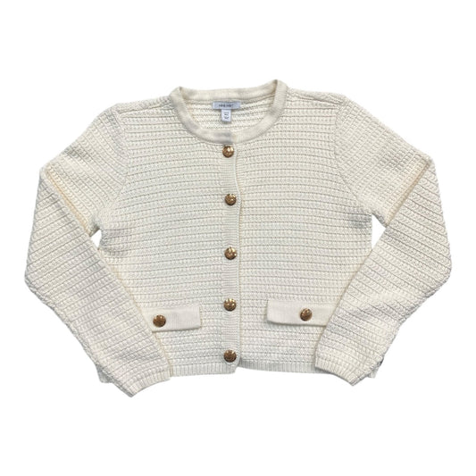 Sweater Cardigan By Nine West In Cream, Size:Mp