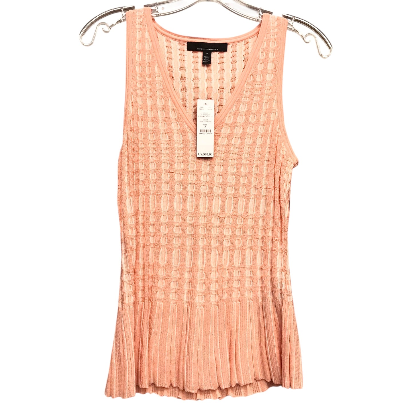 Top Sleeveless By White House Black Market In Peach, Size:S
