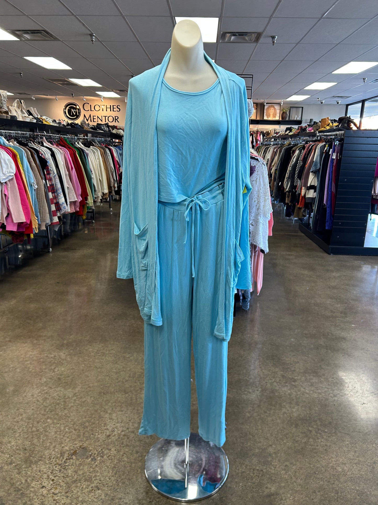 Lounge Set Pants By Mono B In Blue, Size:L