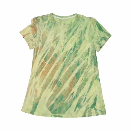 Top Ss By Isaac Mizrahi Live Qvc In Green & Orange, Size:Xs